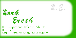 mark ereth business card